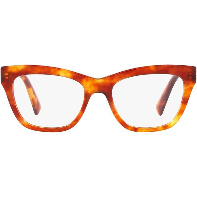 Miu Miu Glasses 03UV - Havana Light/Clear Lenses 54 Eye Lenses