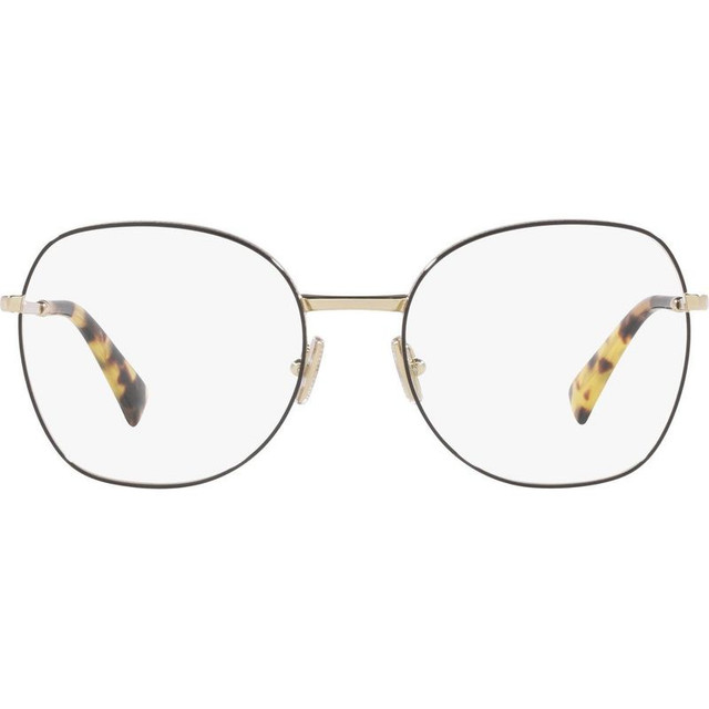 Miu Miu Glasses 52VV - Black and Gold/Clear Lenses