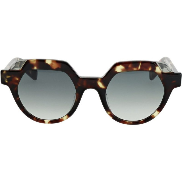 Leblanc - Dark Brown Tortoiseshell/Light Grey and Green Gradient Lenses