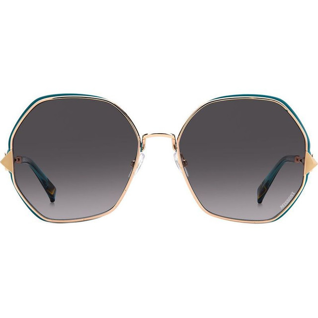 MIS0075/S - Gold Teal/Dark Grey Gradient Lenses