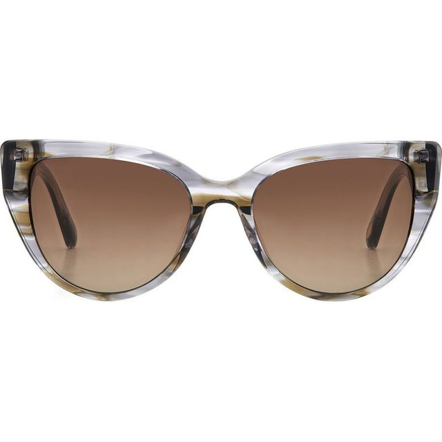 Fossil 2125/S - Grey Patterned Brown/Brown Gradient Lenses