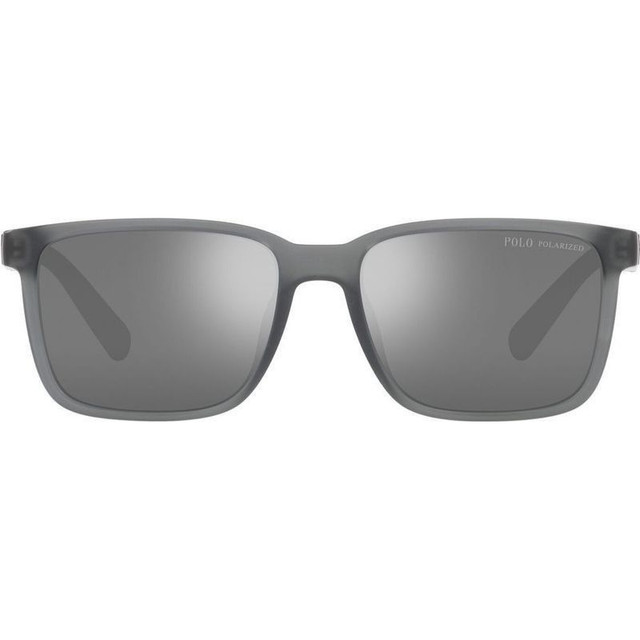 Polo Ralph Lauren PH4189U - Matte Transparent Grey/Grey Silver Mirror Polarised Lenses