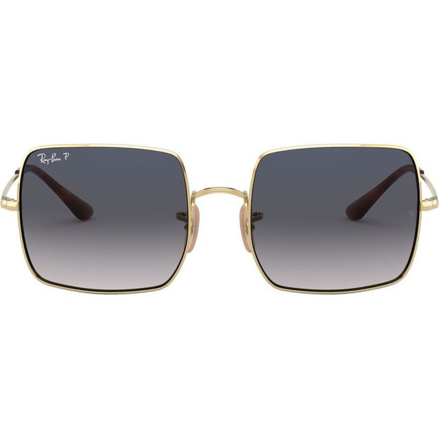 Square RB1971 - Gold/Blue Grey Gradient Glass Polarised Lenses