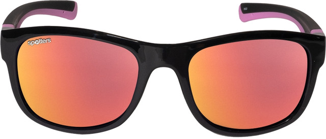 Emu Kids - Gloss Black and Pink/Red Mirror Polarised Lenses