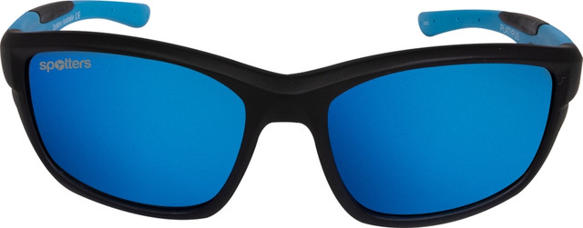 Spotters Kids Platypus Kids - Matte Black and Blue/Blue Mirror Polarised Lenses