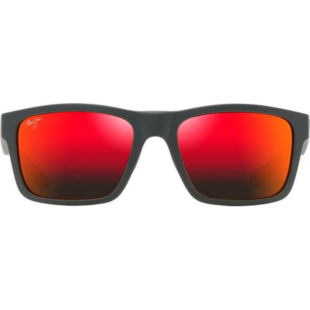 Maui Jim The Flats - Dark Grey and Brick Red/Hawaii Lava Glass Polarised Lenses