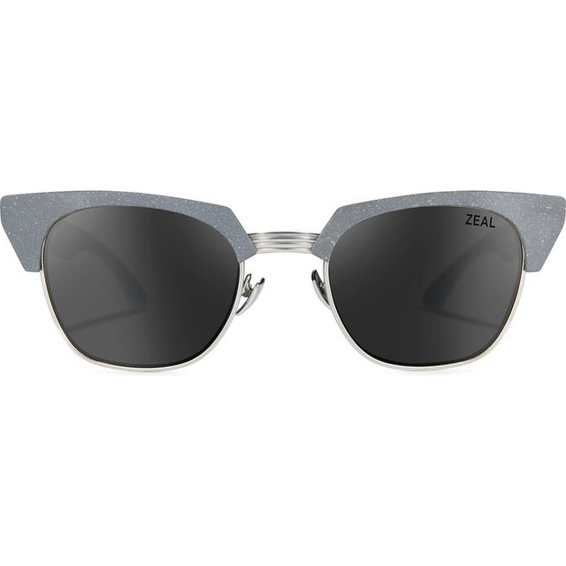 Zeal Optics Highline - Matte Granite Silver/Dark Grey Polarised Lenses