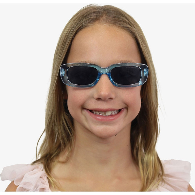 Cancer Council Kids Budgie - Kids - Neon Blue/Smoke Lenses