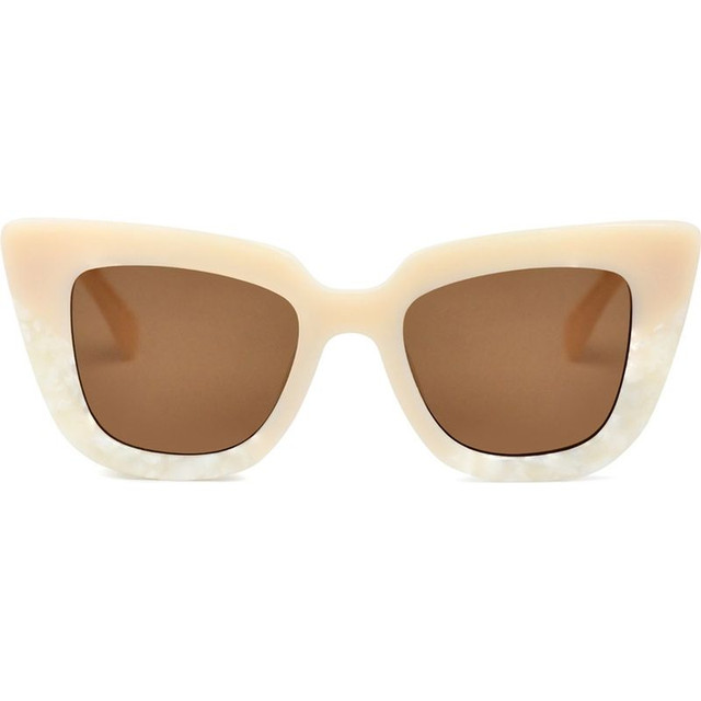 Fairfax & 3RD - Pearl Cream/Brown Lenses