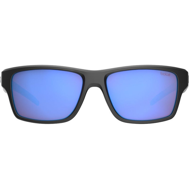 Status - Matte Black/Brown Blue Mirror Lenses