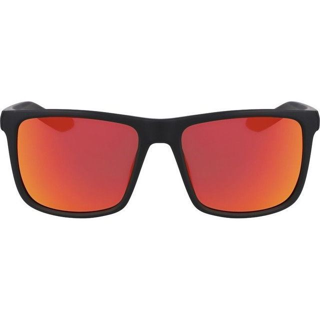 Meridien - Matte Black/Red Ionised Polarised Lenses