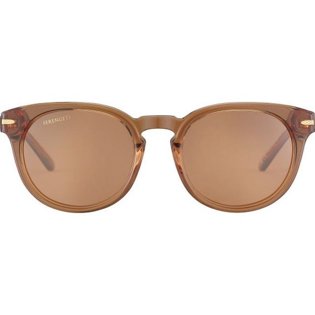 Serengeti Havah - Shiny Crystal and Caramel Brown/Drivers Photochromic Polarised Glass Lenses