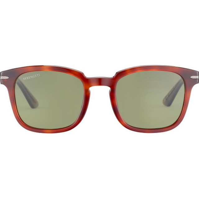 Ethan - Shiny Classic Havana/555nm Photochromic Polarised Glass Lenses