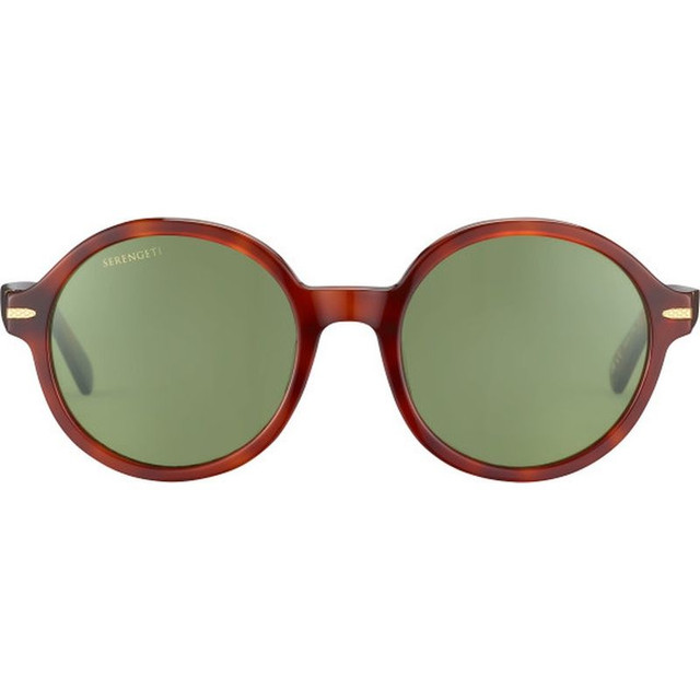 Joan - Shiny Classic Havana/555nm Photochromic Polarised Glass Lenses