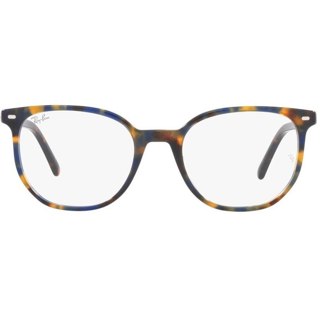 Ray-Ban Glasses Elliot RX5397 - Yellow and Blue Havana/Clear Lenses 48 Eye Size