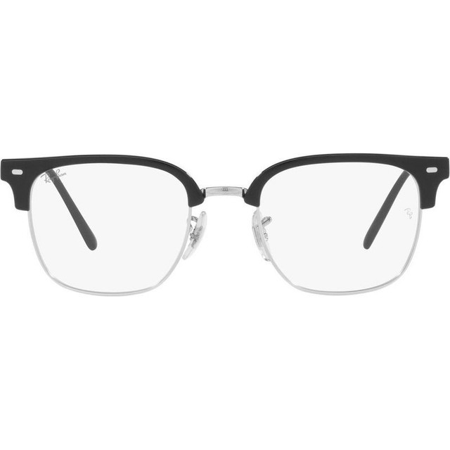 New Clubmaster RX7216 - Black on Silver/Clear Lenses