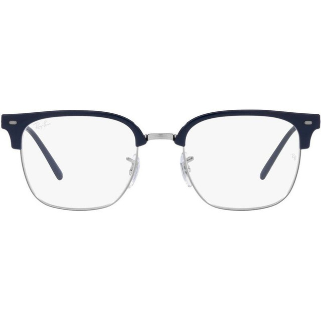 Ray-Ban Glasses New Clubmaster RX7216 - Blue on Gunmetal/Clear Lenses