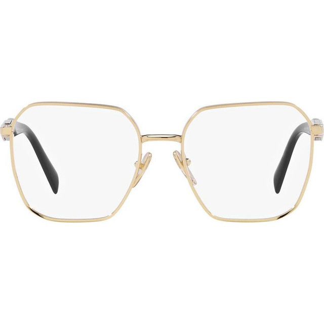 Prada Glasses PR56ZV - Pale Gold/Clear Lenses