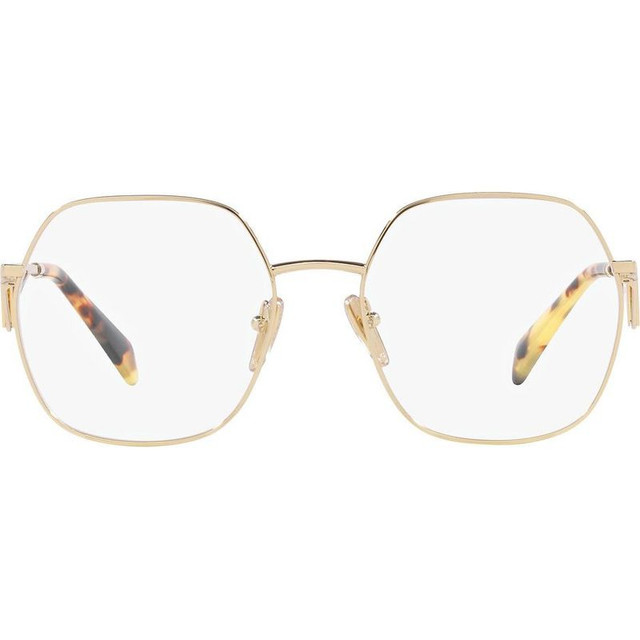 Prada Glasses PR59ZV - Pale Gold/Clear Lenses