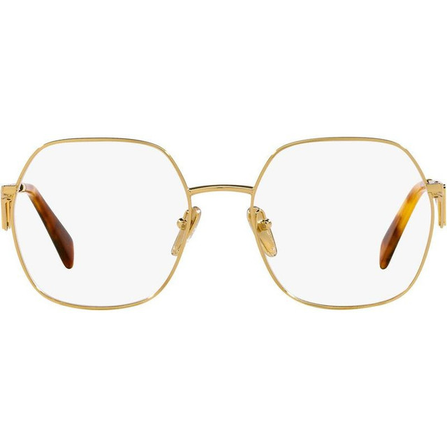 Prada Glasses PR59ZV - Gold/Clear Lenses