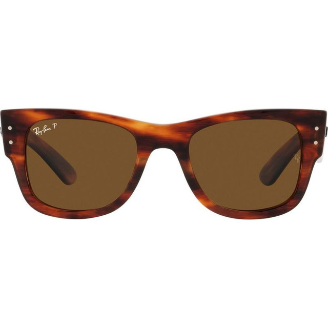 Mega Wayfarer RB0840SF - Striped Havana/Brown Polarised Glass Lenses