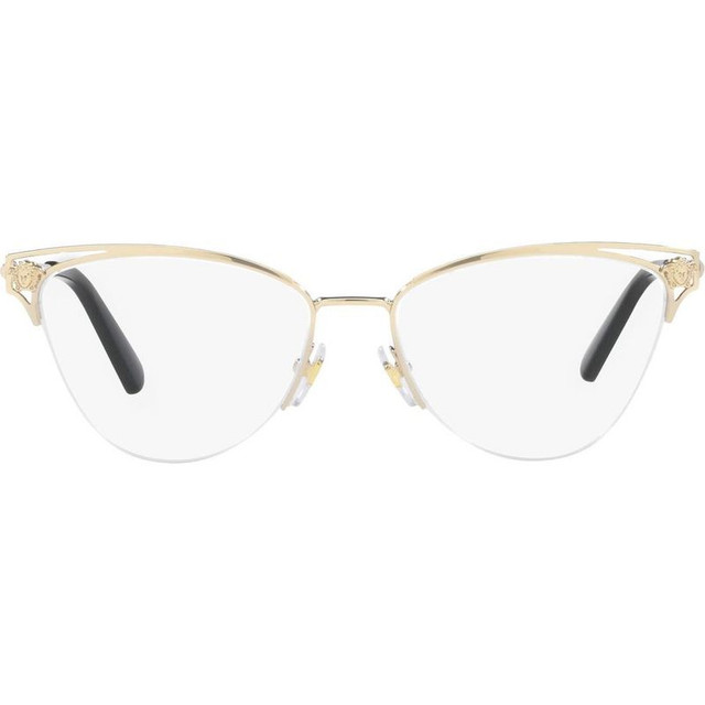 Versace Glasses VE1280 - Pale Gold/Clear Lenses