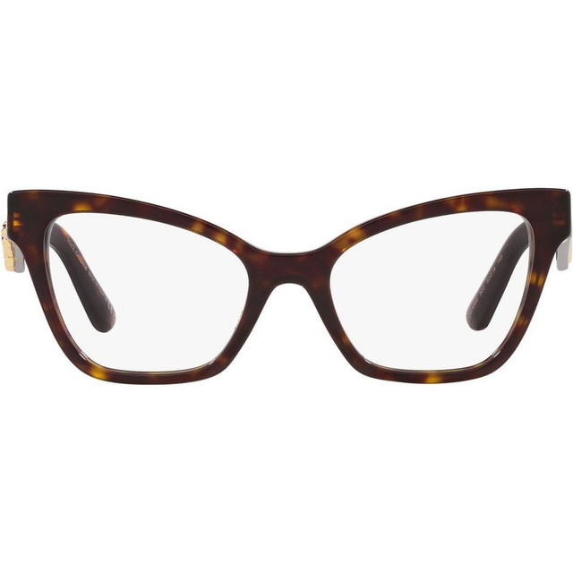 Dolce & Gabbana Glasses DG3369 - Havana/Clear Lenses 52 Eye Size