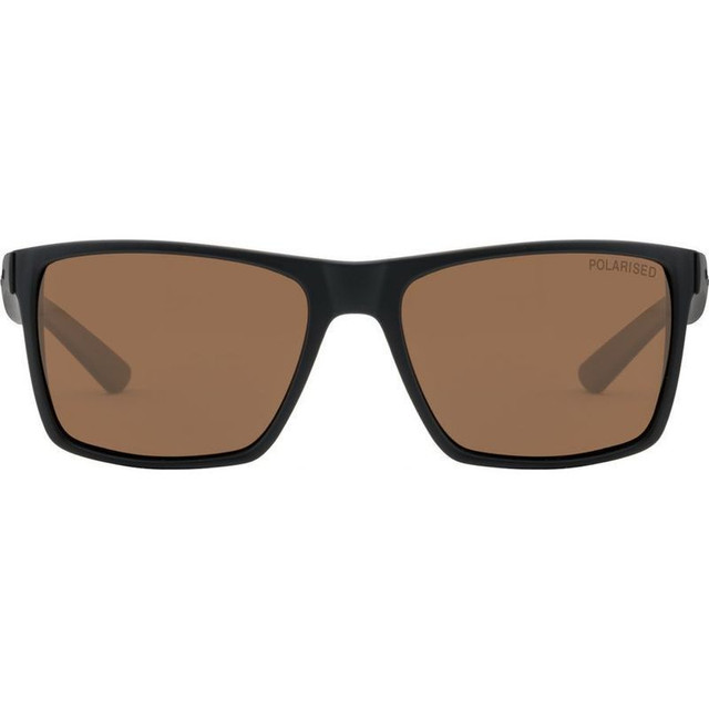 Volcano - Satin Black/Brown Polarised Lenses