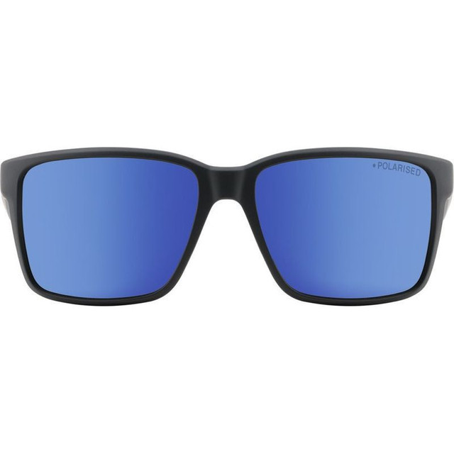 Yolo - Satin Black/Blue Mirror Polarised Lenses