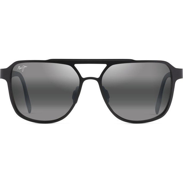 Maui Jim 2nd Reef - Satin Black/Neutral Grey Polarised Glass Lenses