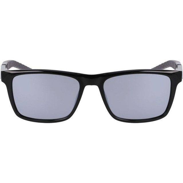 Nike Radeon - Matte Black/Silver Flash Lenses