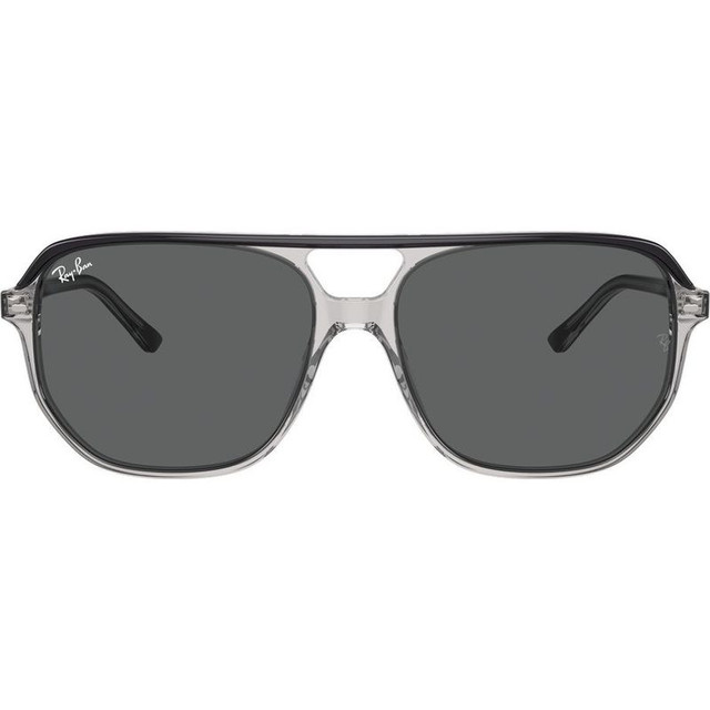 Bill One RB2205 - Dark Grey on Transparent Grey/Dark Grey Glass Lenses 60 Eye Size