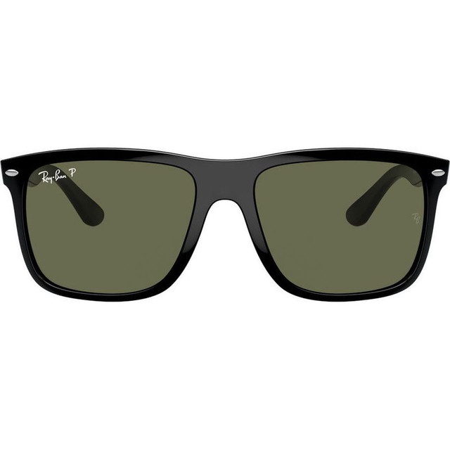 Ray-Ban Boyfriend Two RB4547F - Black/Green Polarised Glass Lenses