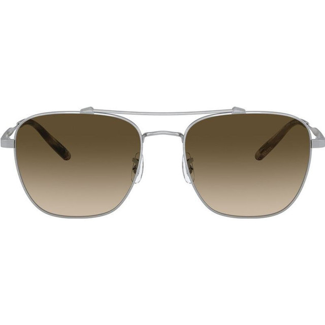 Oliver Peoples Marsan OV1322ST - Brushed Silver/Olive Chrome Photochromic Glass Lenses