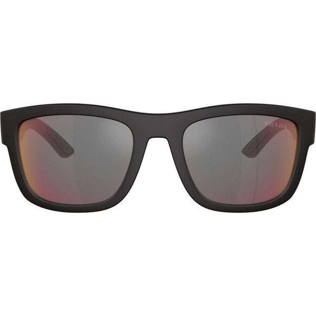 PS01ZS - Black Rubber/Dark Grey, Blue and Red Mirror Lenses