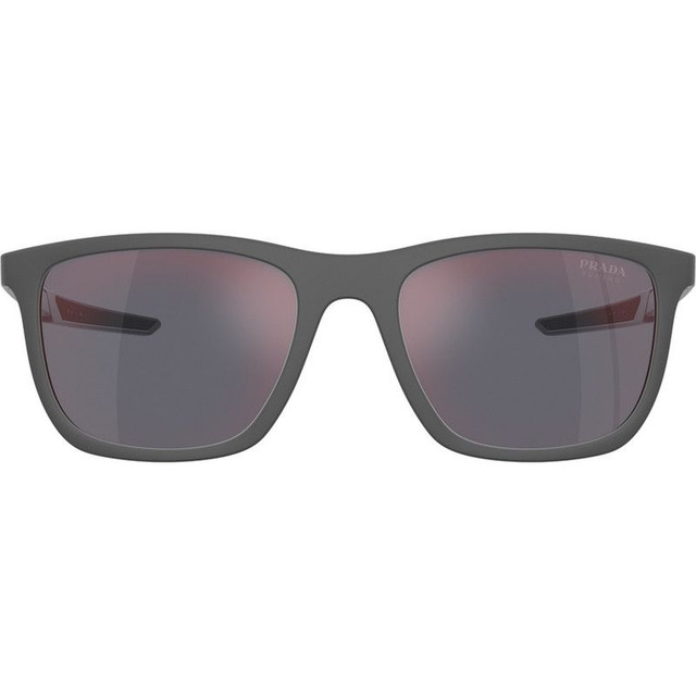 PS10WS - Grey Rubber/Dark Grey Red Mirror Lenses