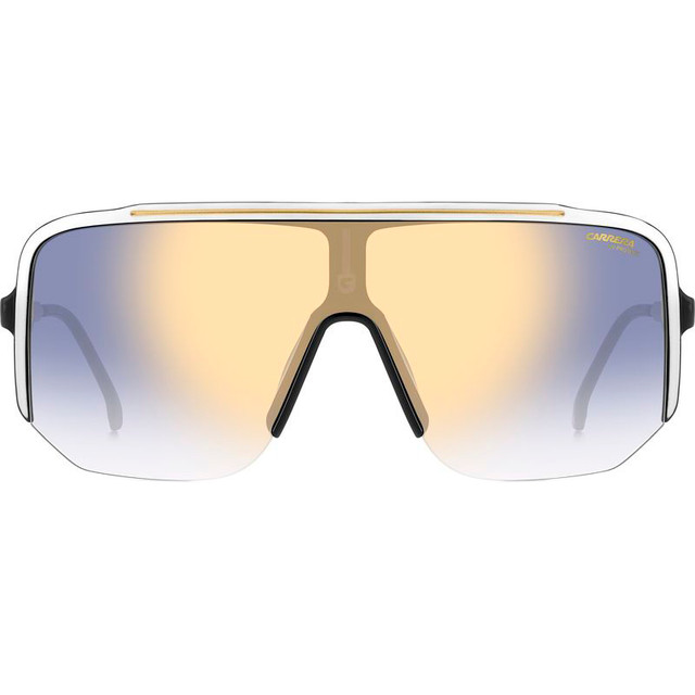 1060/S - White Black/Blue Gold Gradient Mirror Lenses