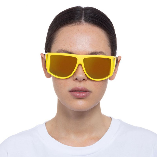 Cancer Council Nash - Matte Hyper Yellow/Red Mirror Polarised Lenses