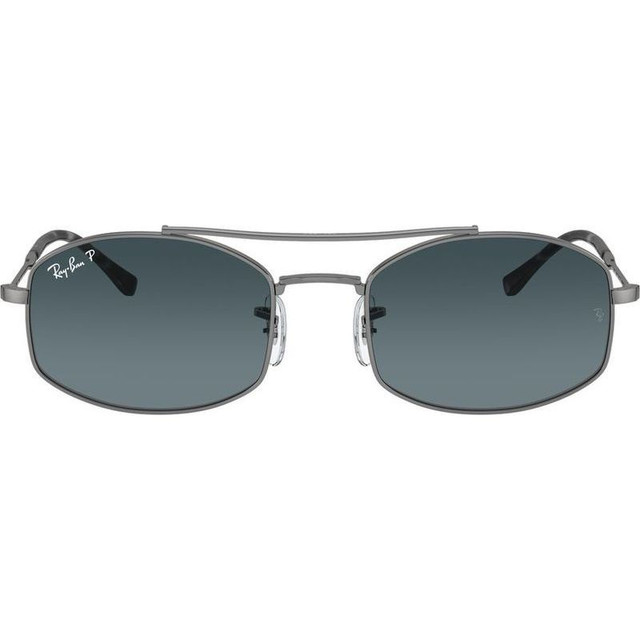 Ray-Ban RB3719 - Gunmetal/Blue Gradient Polarised Glass Lenses 54 Eye Size