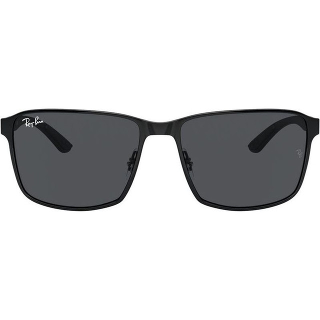 Ray-Ban RB3721 - Matte Black on Black/Dark Grey Lenses