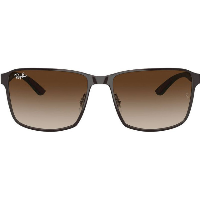 Ray-Ban RB3721 - Brown on Gunmetal/Brown Gradient Lenses