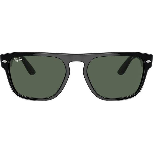 Ray-Ban RB4407 - Black Transparent/Dark Green Lenses