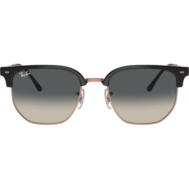 New Clubmaster RB4416 - Dark Grey and Rose Gold/Grey Gradient Glass Lenses 53 Eye Size