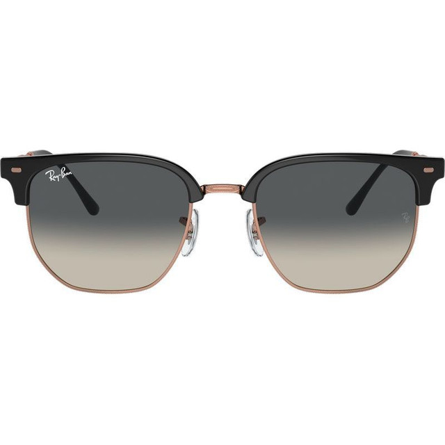 New Clubmaster RB4416F - Dark Grey and Rose Gold/Dark Grey Gradient Glass Lenses