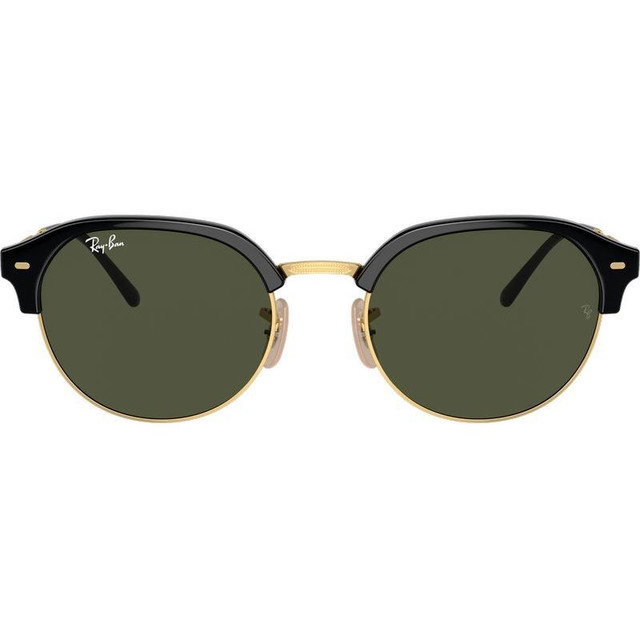 Ray-Ban RB4429 - Black on Arista/Green Glass Lenses 53 Eye Size