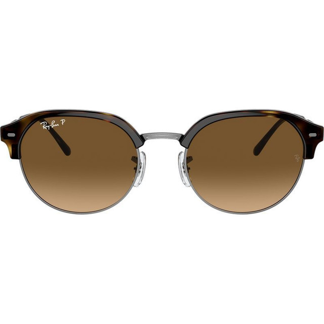 RB4429 - Havana on Gunmetal/Brown Gradient Polarised Glass Lenses 53 Eye Size