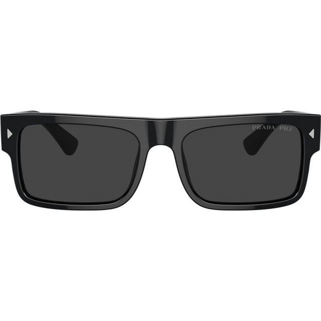 Prada PRA10S - Black/Black Polarised Glass Lenses 57 Eye Size