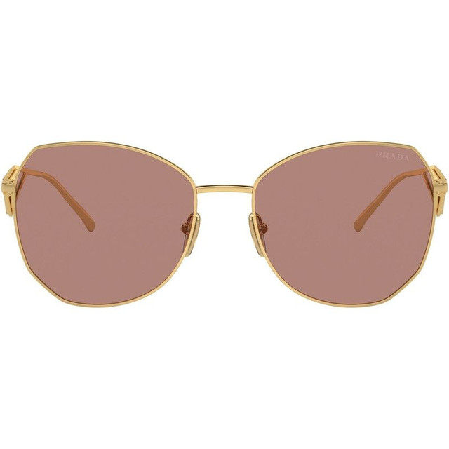 Prada PR57YS - Gold/Light Brown Lenses