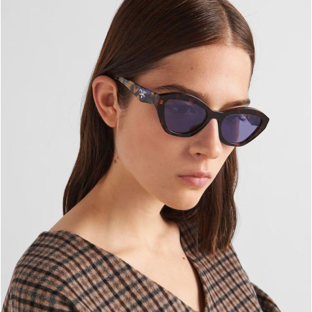 Prada PRA02S - Havana/Violet Mirror Lenses