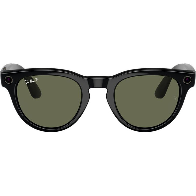 Meta Headliner RW4009 - Shiny Black/Green Polarised Lenses